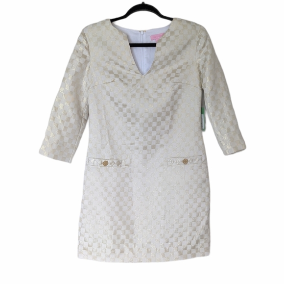 LILLY PULITZER McLane Resort White Jacquered Dress - Picture 4 of 9